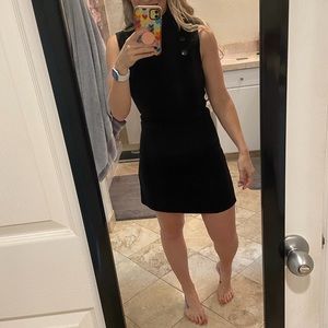 Little black button dress